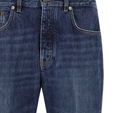 Givenchy Blue Cotton Straight-Leg Jeans