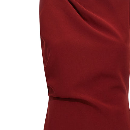 Max Mara Bordeaux Triacetate Long Dress