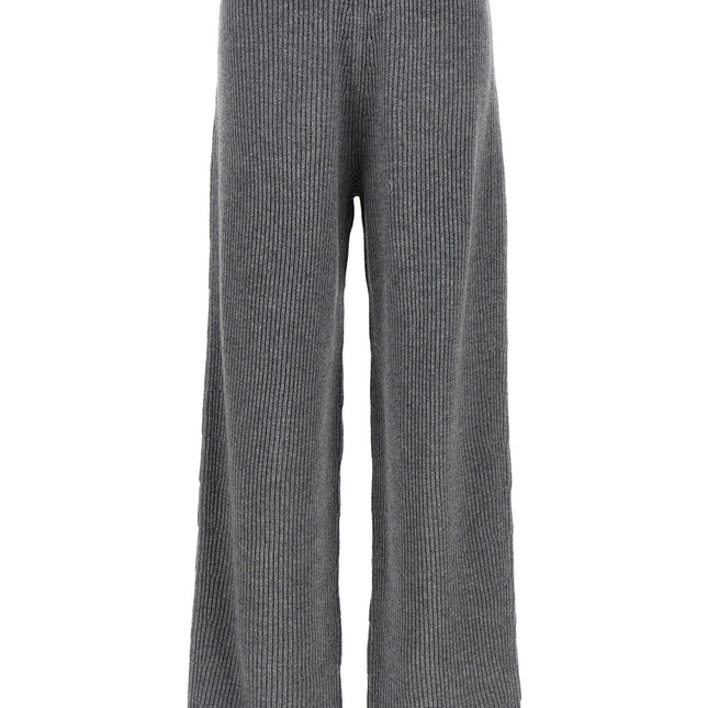 Sportmax Gray Wool Casual Pants