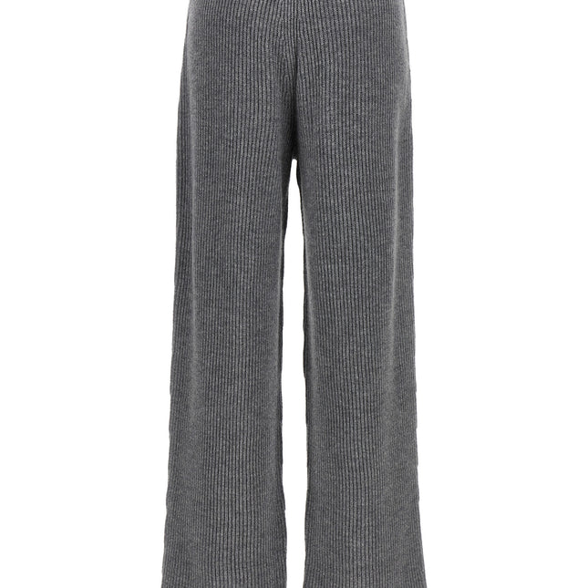 Sportmax Gray Wool Casual Pants