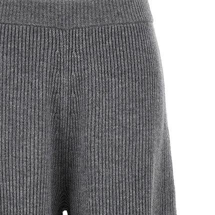 Sportmax Gray Wool Casual Pants