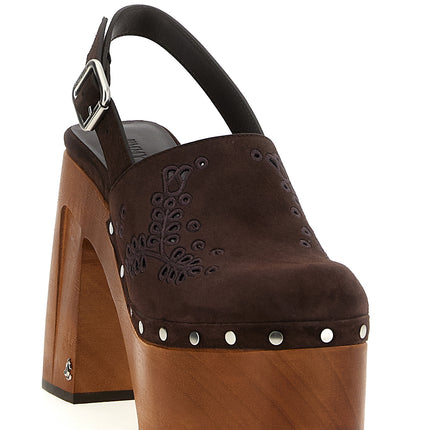 Jimmy Choo Brown Leather High Heel Pumps