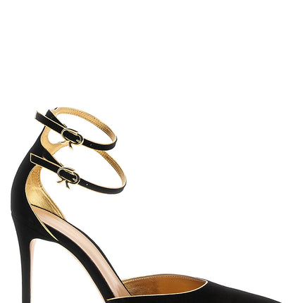 Gianvito Rossi Black Suede Leather High Heel Pumps