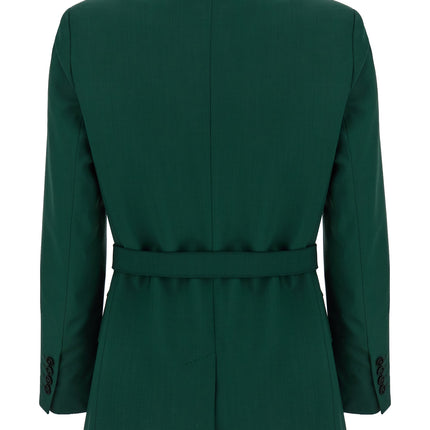 Max Mara Bicolor Virgin Wool Blazer