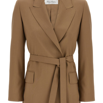 Max Mara Brown Virgin Wool Blazer