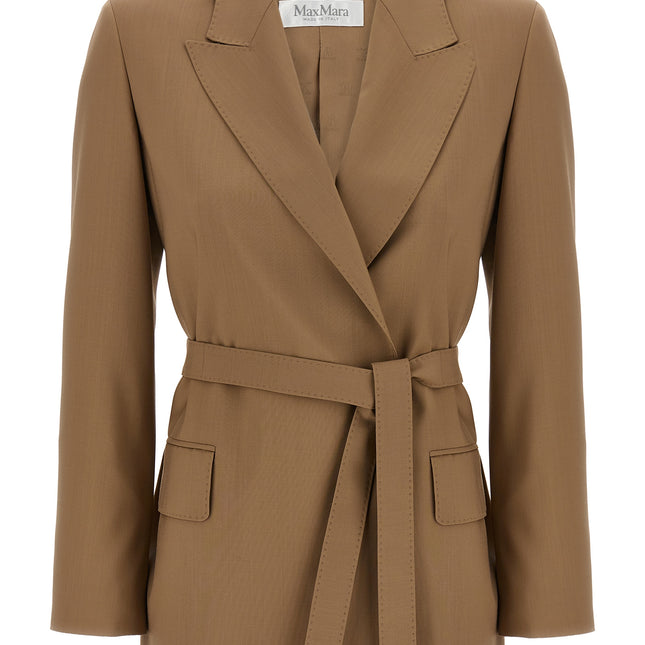 Max Mara Brown Virgin Wool Blazer