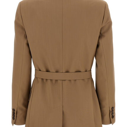 Max Mara Brown Virgin Wool Blazer