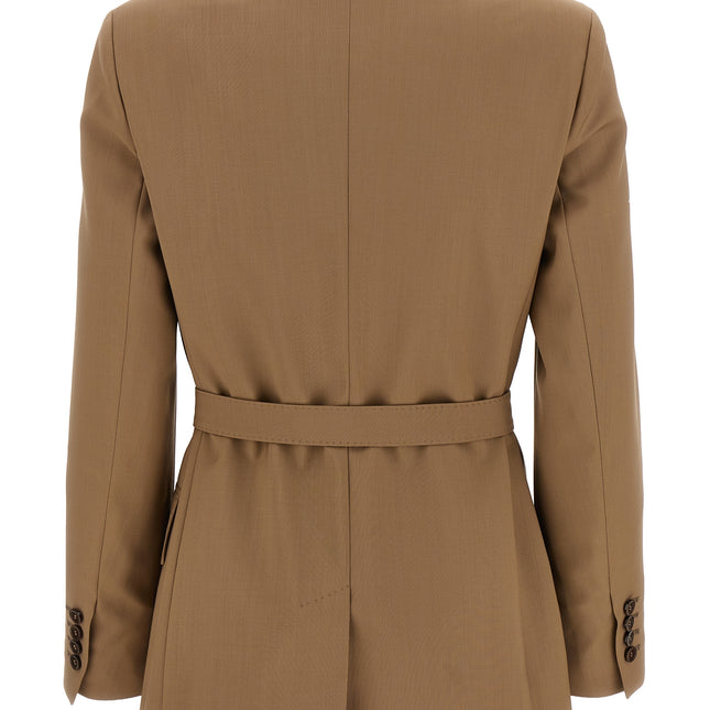 Max Mara Brown Virgin Wool Blazer