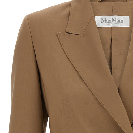 Max Mara Brown Virgin Wool Blazer