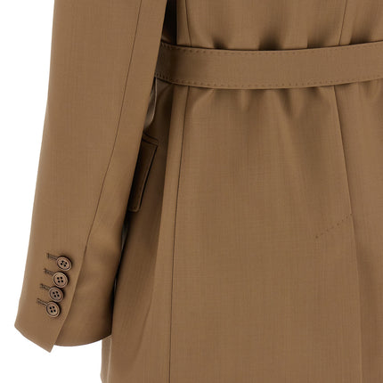 Max Mara Brown Virgin Wool Blazer