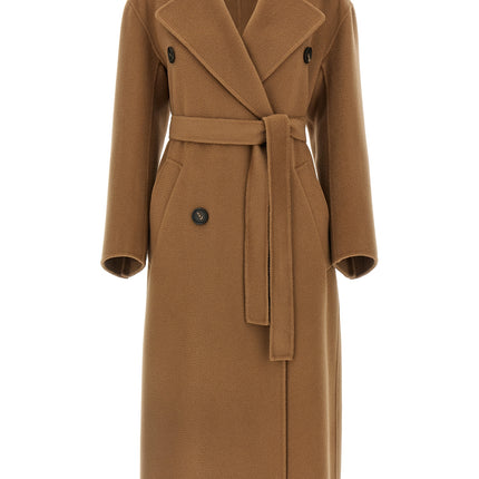 'S Max Mara Brown Virgin Wool Coat