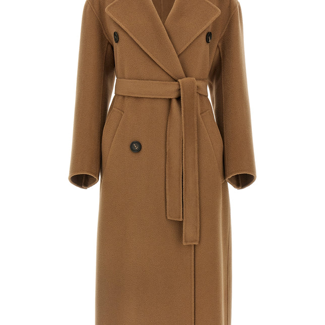 'S Max Mara Brown Virgin Wool Coat