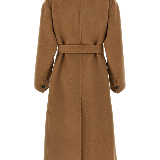 'S Max Mara Brown Virgin Wool Coat