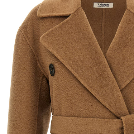 'S Max Mara Brown Virgin Wool Coat