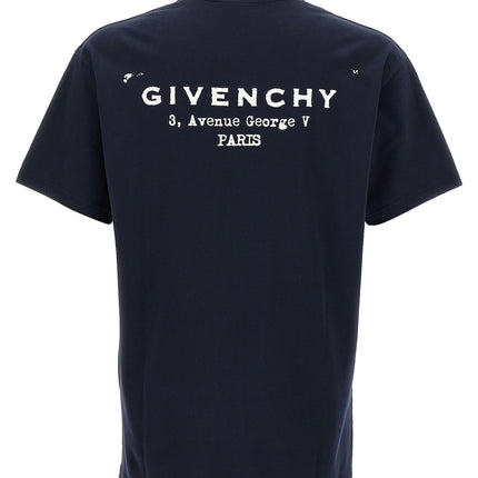 Givenchy Blue Cotton T-Shirt