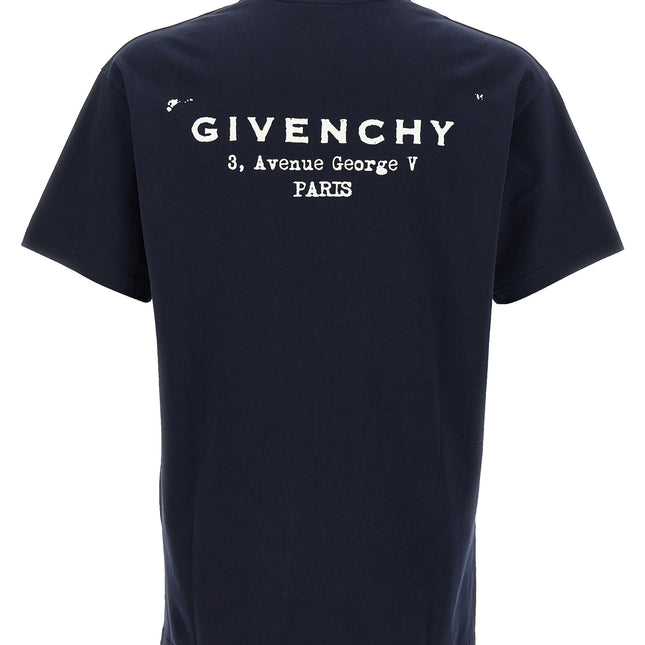 Givenchy Blue Cotton T-Shirt