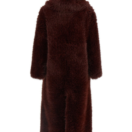 B&B COUTURE Bordeaux Polyester Coat