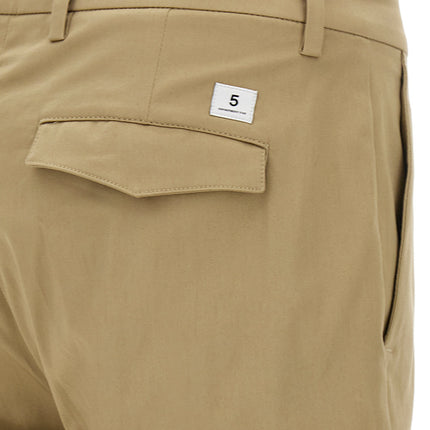Department 5 Beige Cotton Cropped Pants