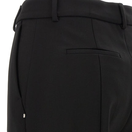 Sportmax Black Viscose Casual Pants