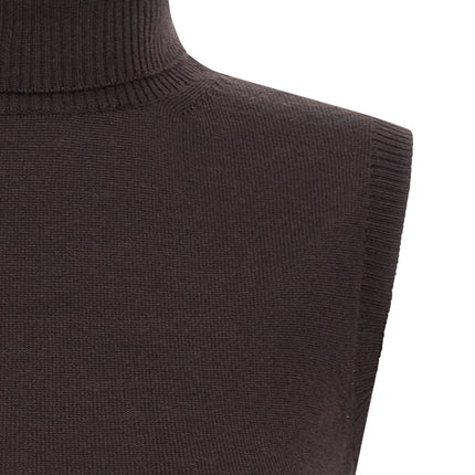 Sportmax Brown Virgin Wool Cardigan