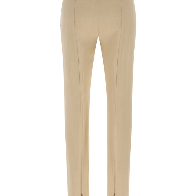 Sportmax Beige Viscose Dress Pants
