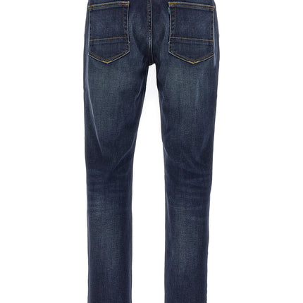 Department 5 Blue Cotton Straight-Leg Jeans