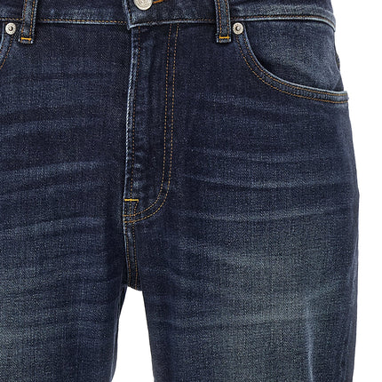Department 5 Blue Cotton Straight-Leg Jeans