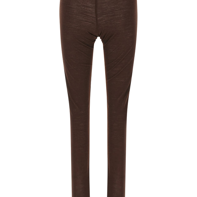 Jil Sander Bordeaux Polyester Leggings