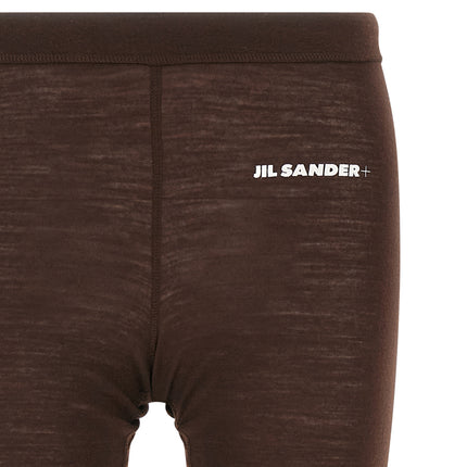 Jil Sander Bordeaux Polyester Leggings