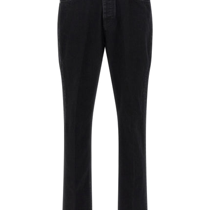 Givenchy Black Cotton Straight-Leg Jeans