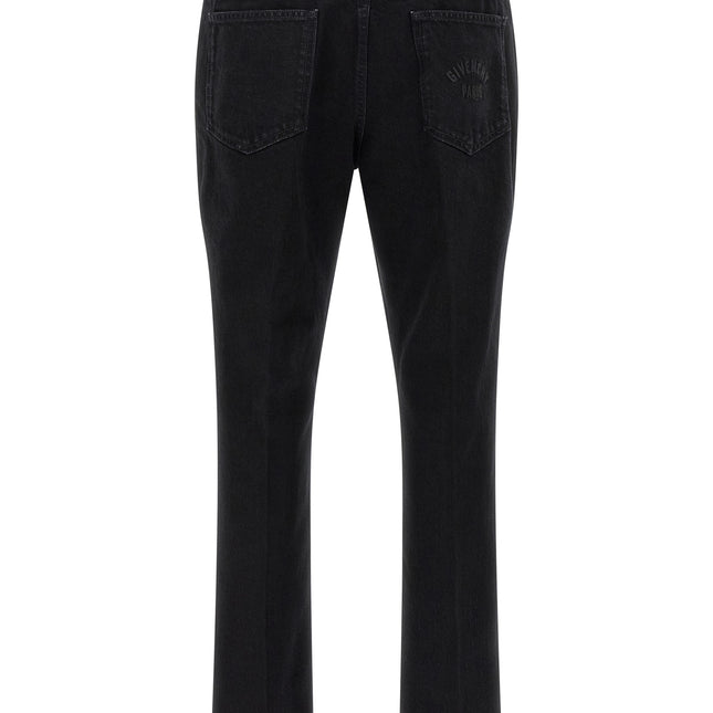 Givenchy Black Cotton Straight-Leg Jeans
