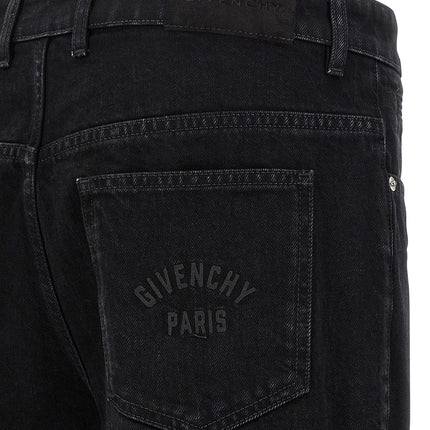 Givenchy Black Cotton Straight-Leg Jeans