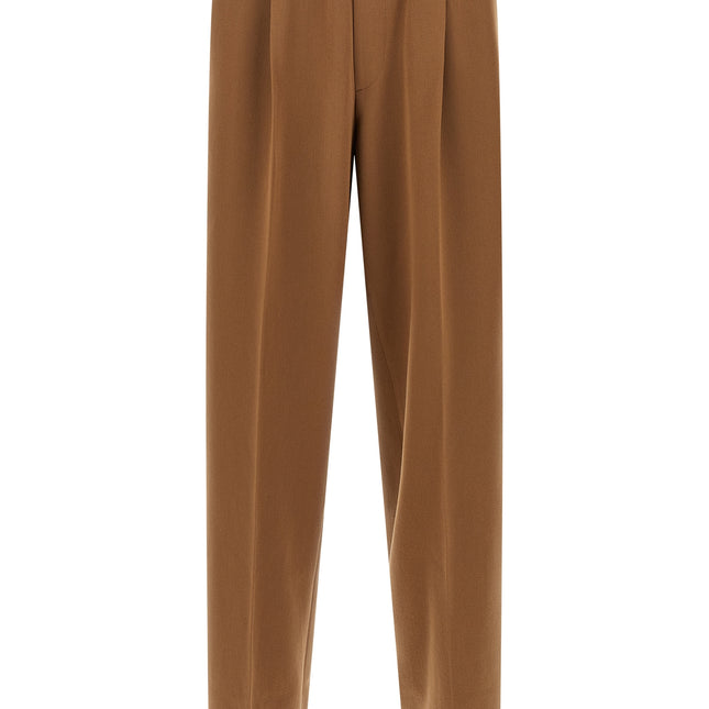 CELLAR DOOR Brown Polyester Casual Pants