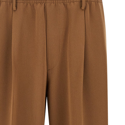 CELLAR DOOR Brown Polyester Casual Pants