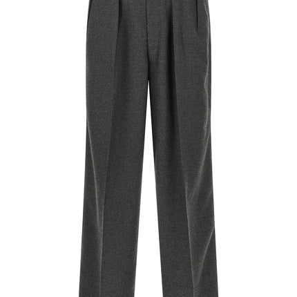 CELLAR DOOR Gray Polyester Casual Pants