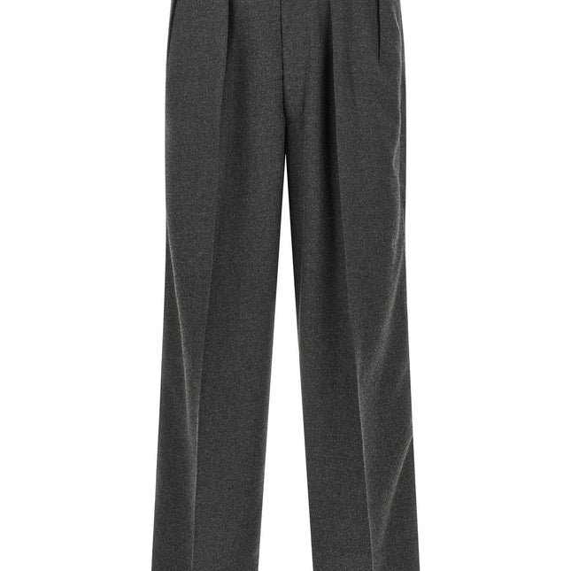CELLAR DOOR Gray Polyester Casual Pants
