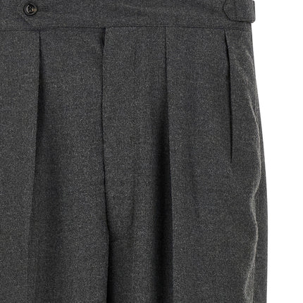 CELLAR DOOR Gray Polyester Casual Pants