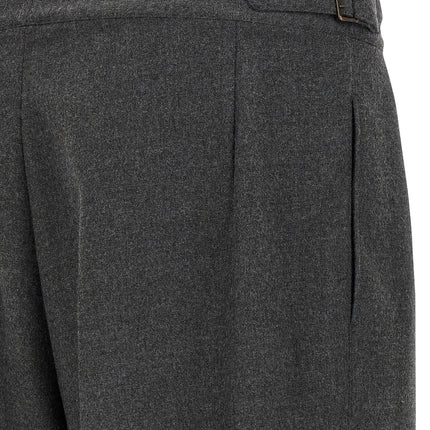 CELLAR DOOR Gray Polyester Casual Pants