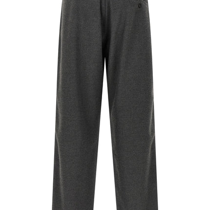 CELLAR DOOR Gray Polyester Casual Pants