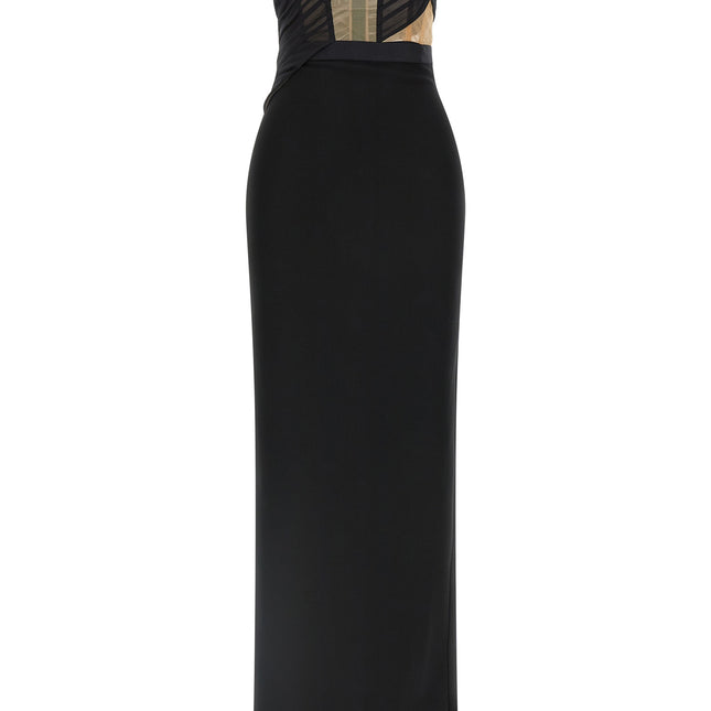Nensi Dojaka Black Viscose Long Dress