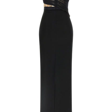 Nensi Dojaka Black Viscose Long Dress
