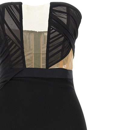 Nensi Dojaka Black Viscose Long Dress