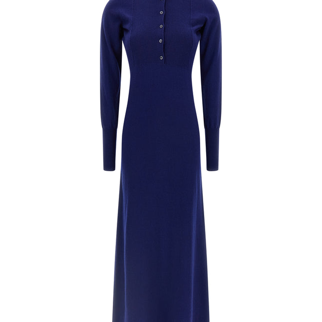 Tom Ford Blue Cashmere Long Dress