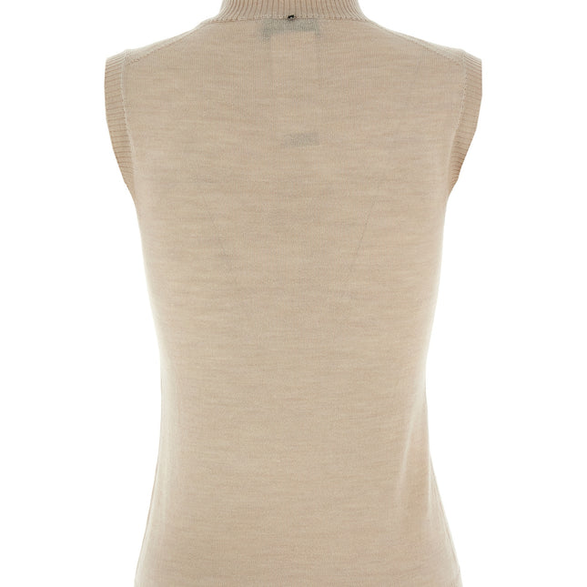 Sportmax Beige Virgin Wool Cardigan