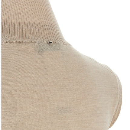 Sportmax Beige Virgin Wool Cardigan