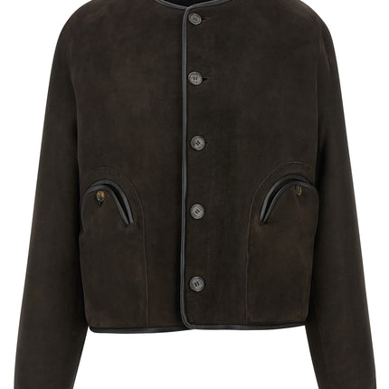 Blazé Milano Black Lamb Leather Shell Jacket