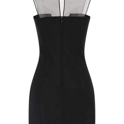 Nensi Dojaka Black Viscose Short Dress