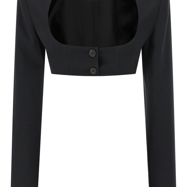 Nensi Dojaka Black Virgin Wool Blazer