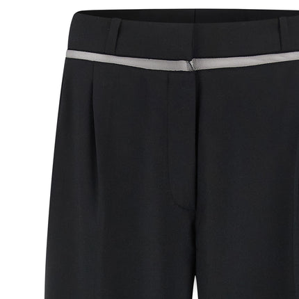 Nensi Dojaka Black Virgin Wool Casual Pants