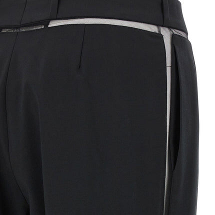 Nensi Dojaka Black Virgin Wool Casual Pants